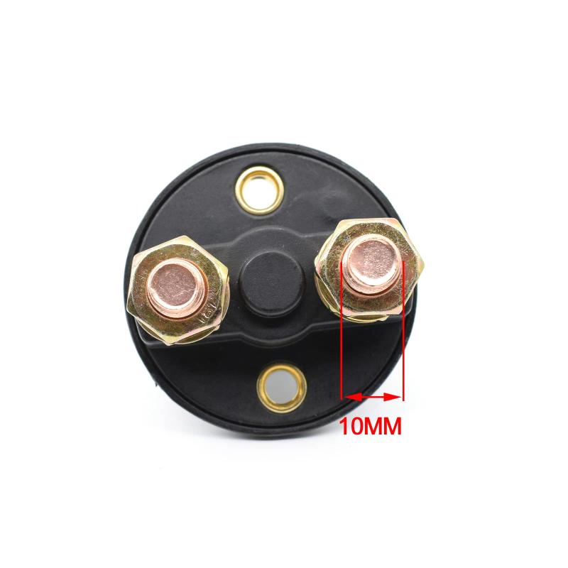 バッテリー キルスイッチ 2極 6V 12V 24V 2穴 バッテリーカットオフスイッチ アイソレーター ハンドルキー2個付き M10 車用 汎用性