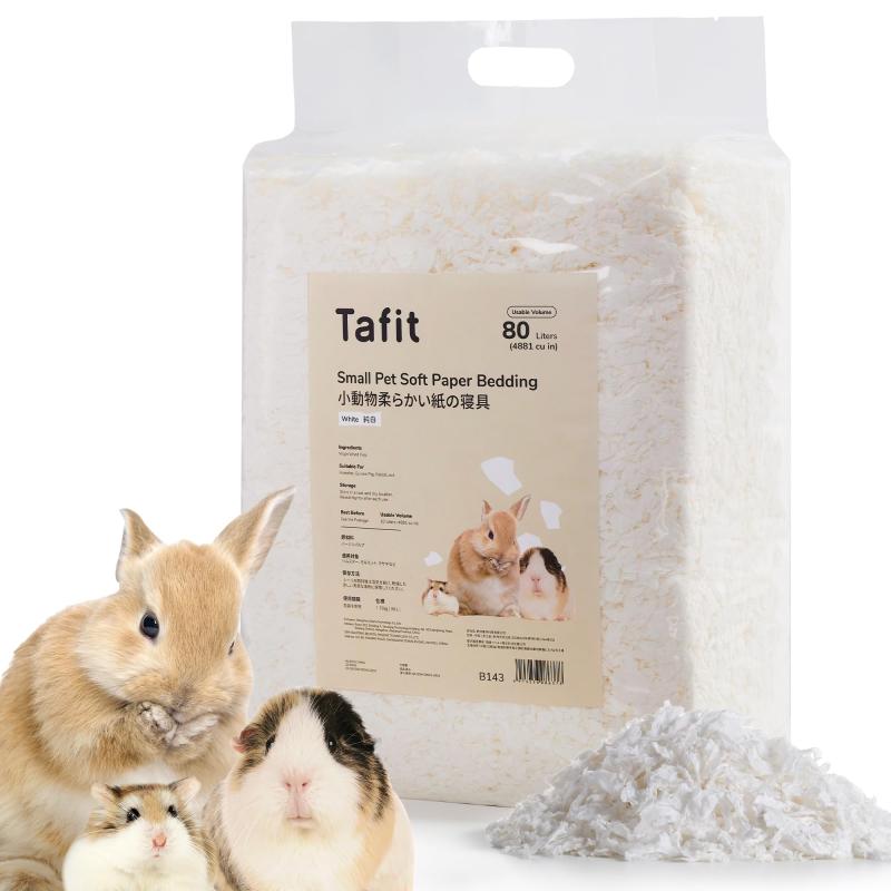 TAFIT ハムスター 床材 紙 ハムスター マット ペットシーツ 小動物 床材 天然素材 紙 超ふわふわ 消臭 快適 ジャービル モルモット ウ..