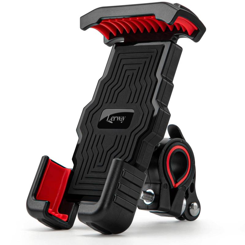 Lerway自転車 スマホホルダー バイク スマホホルダー 自転車 携帯ホルダー 原付 スマホホルダー ロードバイク スマホホルダー スマホほるだーバイク スマホスタンド 自転車 バイク スマホホ(4)