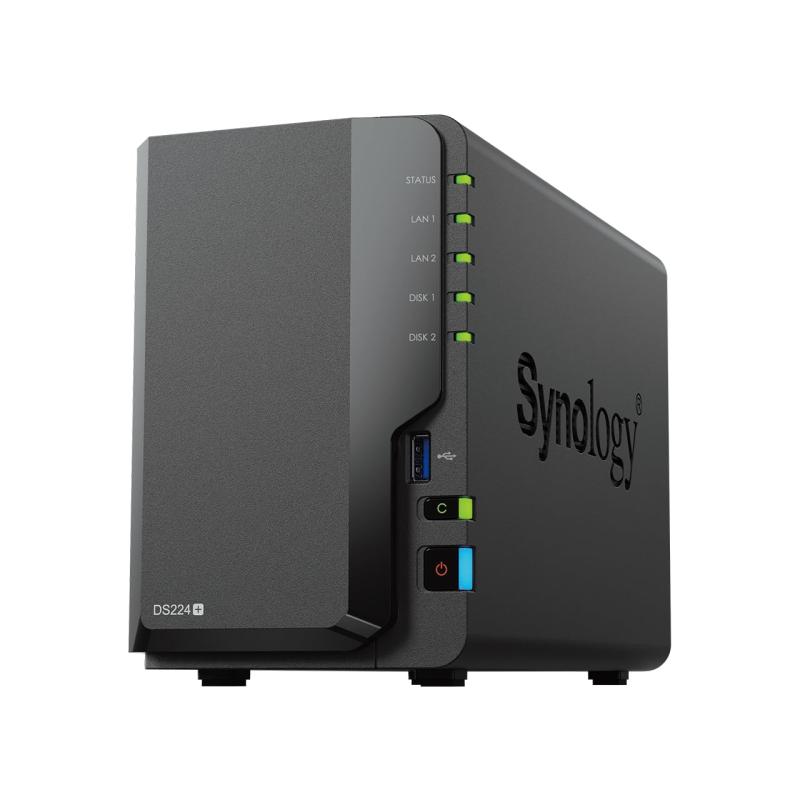 楽天NewageOfficeflowingSynology NASキット 2ベイ DS224+/G【ガイドブック付】 クアッドCPU 2GBメモリ搭載 スタンダードユーザー向け 国内正規フィールドレイク取扱品 電話サポート対応品 DiskStation