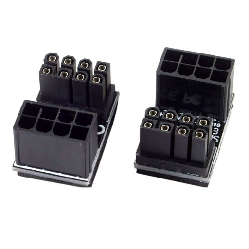 Cablecc ATX8ピンメスから8ピンオス180度AngledPowerAdapter for Desktops Graphics Card Cablecc ATX8ピンメスから8ピンオス180度AngledPowerAdapter for Desktops Graphics Card