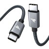 RAMPOW USB C ケーブル PD3.0対応 100W/5A 超高速充電 USB-C &amp; USB-C ケーブル...