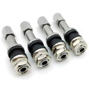 ホイール用 インサイドバルブ 4個 クランプインバルブ 汎用 タイヤバルブ インサイド用 全長45mm 金属製チューブレスバルブ 直型ストレート ショート 耐熱コア使用 タイヤバルブステム 自動