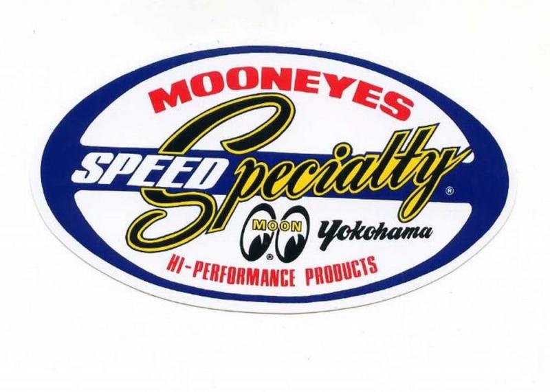 ムーンアイズ ステッカー MOONEYES スピードスペシャリティー＿SC-DM113-MON
