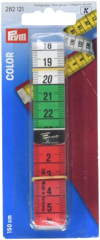 Prym メジャーテープ カラー150cm/cm ポリファイバーファブリック イエロー カラーデシメートルゾーン