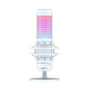 HyperX QuadCast S スタンドアロンマイク RGBライティング ホワイト テレワーク/ストリーマー/コンテンツクリエーター/ゲーマー向け/PC,P...