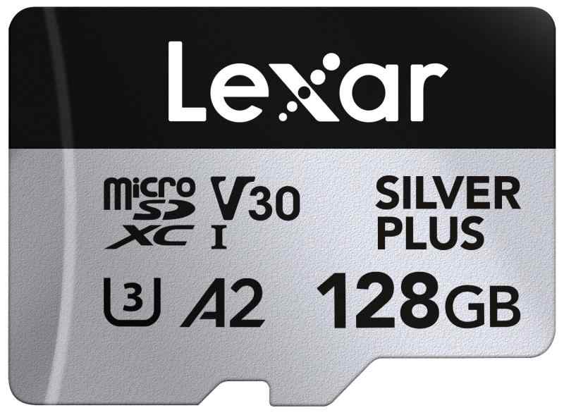 Lexar Silver Plus 128GB Micro SDカード 最大205MB/s MicroSDXC UHS-Iフラッシュメモリーカード アダプター付き C10 U3 A2 V30対応 フルHD 4K UHD 高速TFカード ドローン アクションカメラ 携帯型ゲーム機対応高速データ転送：最大205MB/sの読取速度に対応しており、大容量のデータも迅速に転送可能です。動画や高画質の写真データもスムーズに扱えます。4K UHD録画対応：V30規格とU3に対応しているため、4K UHDやフルHD動画の撮影に最適です。アクションカメラやドローンでの撮影でも高品質を維持できます。幅広い互換性：A2規格に対応し、アクションカメラ、ドローン、携帯型ゲーム機など様々なデバイスで使用可能。対応デバイスでのアプリ起動もスムーズに行えます。耐久性：Lexarブランドの高い品質基準を満たしており、耐衝撃性、防水性、耐温度変化など、過酷な環境下でも安心して使用できます。使いやすいアダプター付き：標準SDカードサイズに変換できるアダプターが付属しており、より多くのデバイスで使用でき、利便性が高いです。