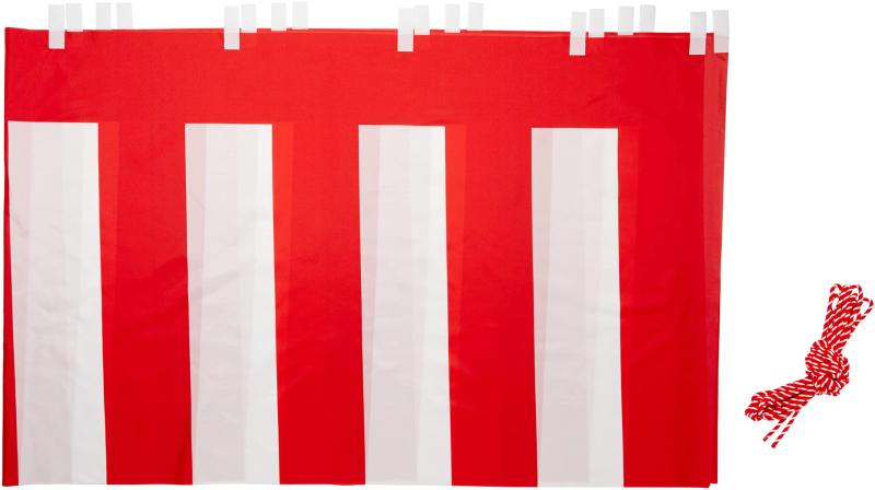 紅白幕 高さ90cm×長さ540cm (3間) テト�