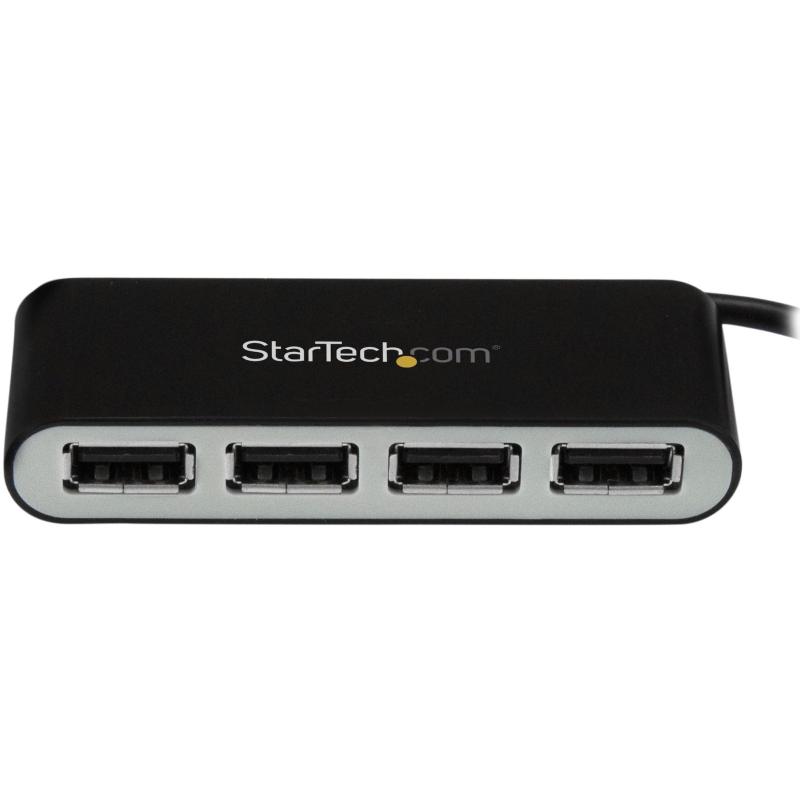 StarTech.com 4ポートUSB 2.0ハブ 本体一体型ケーブル コンパクトミニUSBハブ バスパワー対応 ST4200MINI2
