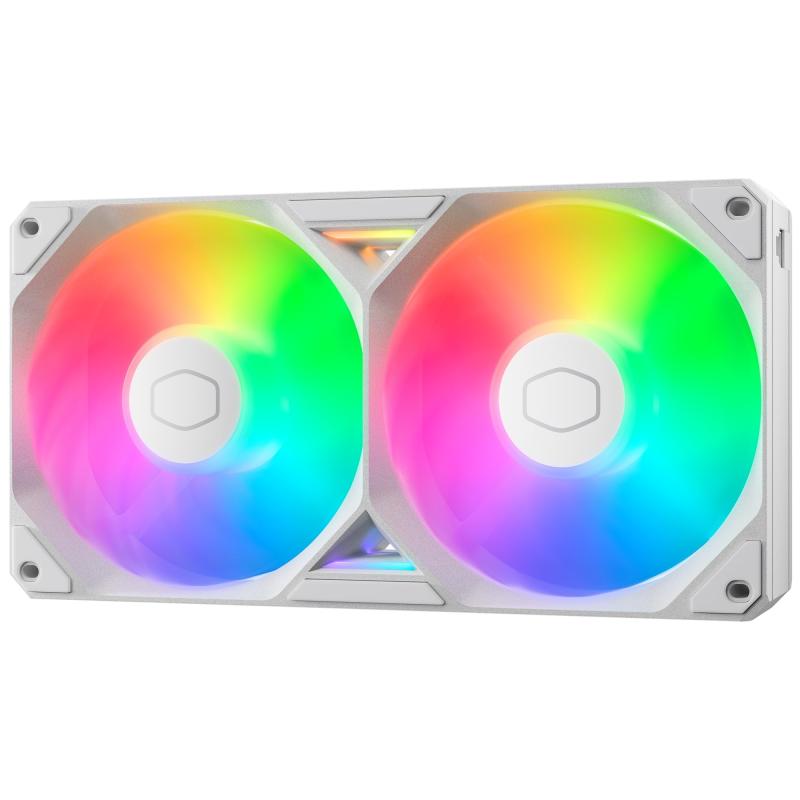 樂天商城 - Cooler Master SickleFlow Edge 240 ARGB WE PCケースファン 240mm 一体型フレーム ホワイト MFX-B2DW-25DP2-R1 FN2501