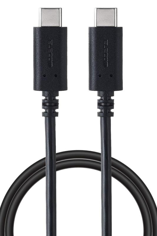 エレコム USB Type C ケーブル 2m 【 USB-C to USB-C 】 60W USB2.0 PD対応 急速充電 PS5/4対応(PS4の充電不可) ブラック GM-CC20BKUSB Type-C(TM)ポート搭載のゲーム機などに、USB Type-Cポート搭載のコントローラー、外付けHDD・SSDなどを接続し、充電やデータ転送ができるHi-Speed USB(USB2.0)準拠ケーブルです。PlayStation(R) 4コントローラーの充電には非対応です。PS5(TM)と外付けHDD・SSDを接続する場合は、PS5(TM)でキャプチャーした画像や動画のデータ転送のみに対応しています。外付けHDD・SSDを拡張ストレージとして使用し、ゲームやアプリのデータを転送することはできません。USB Power Deliveryに対応し、最大60W(20V/3A)で接続機器の充電が可能です。接続する機器がUSB Power Deliveryに対応している必要があります。