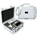 DJI Mini 4 Pro 対応 収納ケース 防水ハードシェル DJI RC 2/RC-N2 送信機 用 キャリングケース アクセサリー (White)