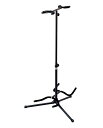 キクタニ ギタースタンド 2本立て用 ラッカー塗装対応 転倒防止用ゴム付属 GS-109B/2 ブラック