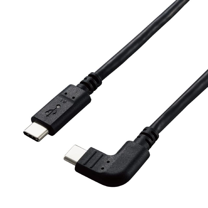 樂天商城 - エレコム USBケーブル カメラ接続用L字USBケーブル (Type-Cタイプ) USB-C to USB-C 4.0m DGW-CCL40BK