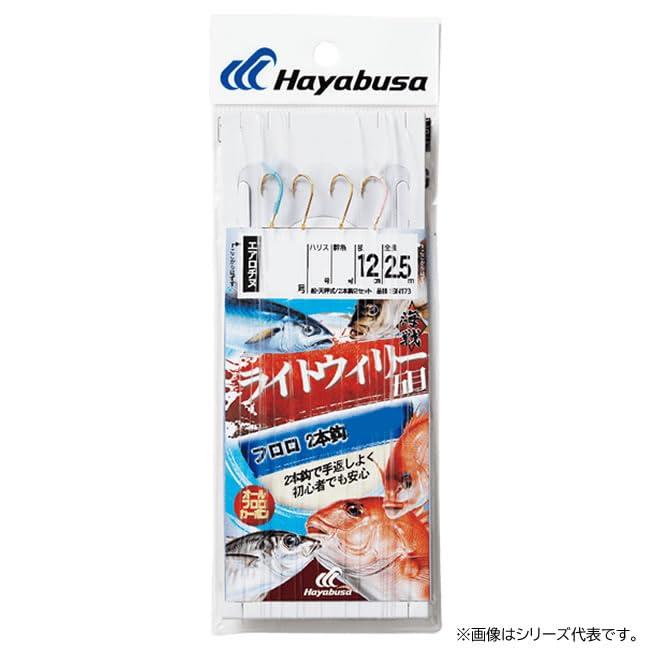 Rakuten - ハヤブサ(Hayabusa) SN173 海戦ウィリー五目 ライトウィリー フロロ 2本鈎2セット 4号-ハリス：4号