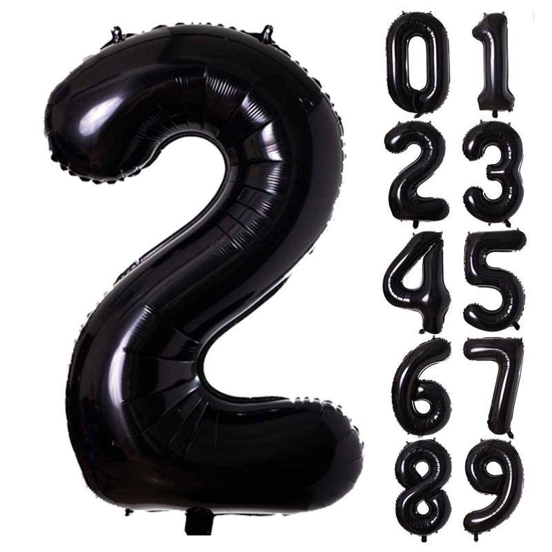 Lausatek バルーン アルミ風船 数字2 ナンバー 40インチ 大きい 誕生日 ハッピーバ...