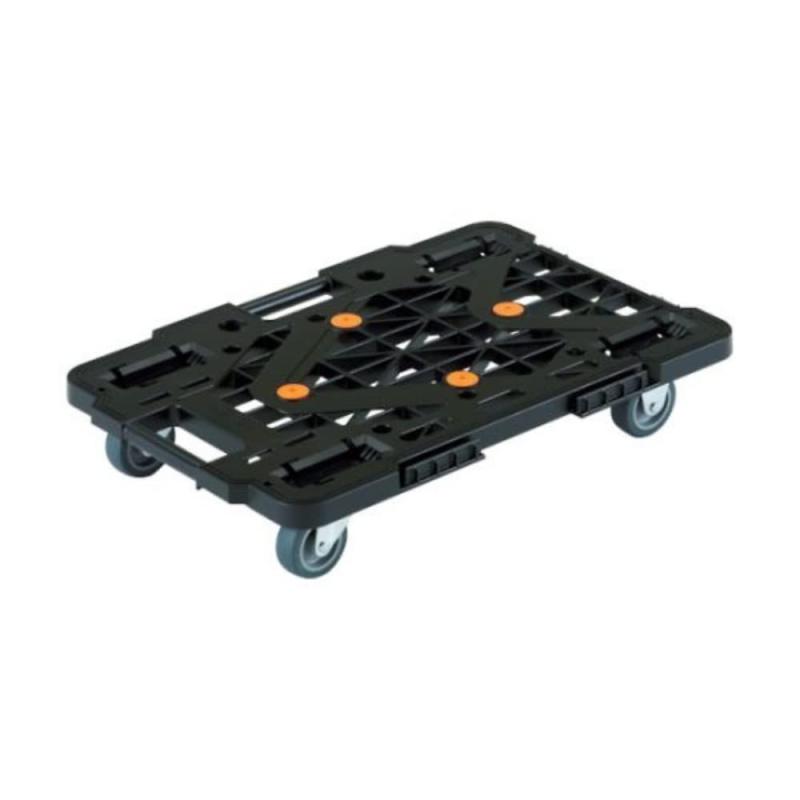 Rakuten - トラスコ中山(TRUSCO) 平台車 軽量 ルートバンメッシュタイプ 連結·スタッキング可能 ブラック 515×385mm 荷重100kg MPK-500-BK
