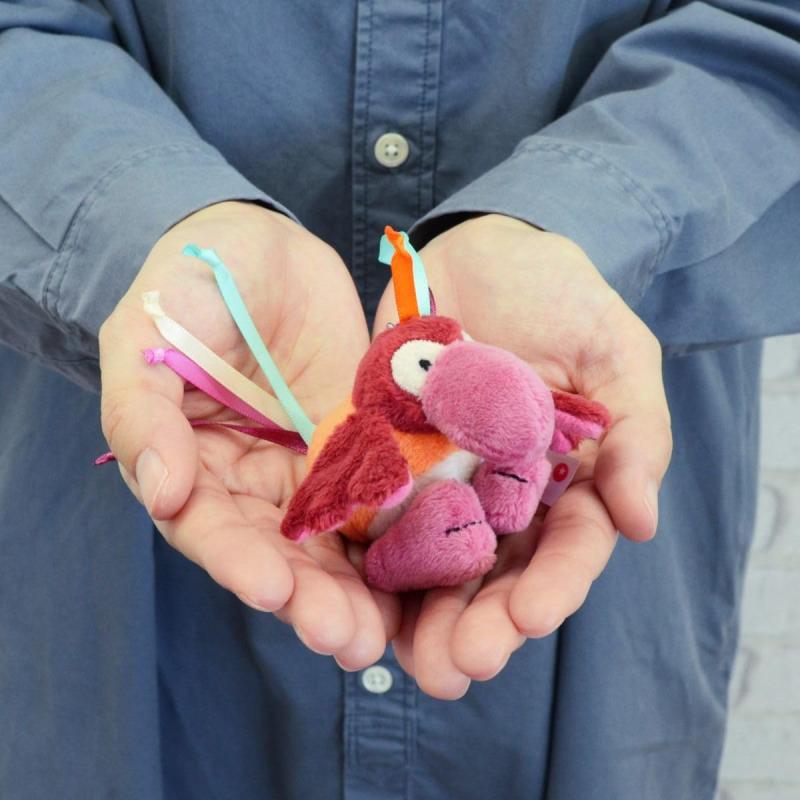 NewageOfficeflowingの[ニキ] キーホルダー オウム ベラノ ピンク 10cm 鳥 2025 キッズ W8×D8×H10cm｜アングル2