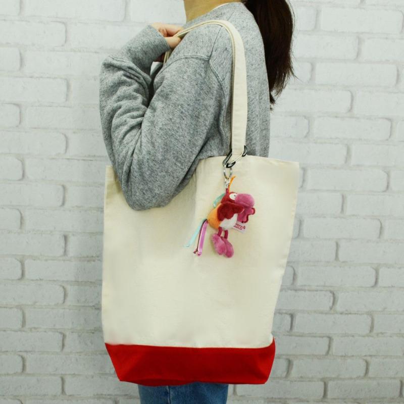 NewageOfficeflowingの[ニキ] キーホルダー オウム ベラノ ピンク 10cm 鳥 2025 キッズ W8×D8×H10cm｜アングル3