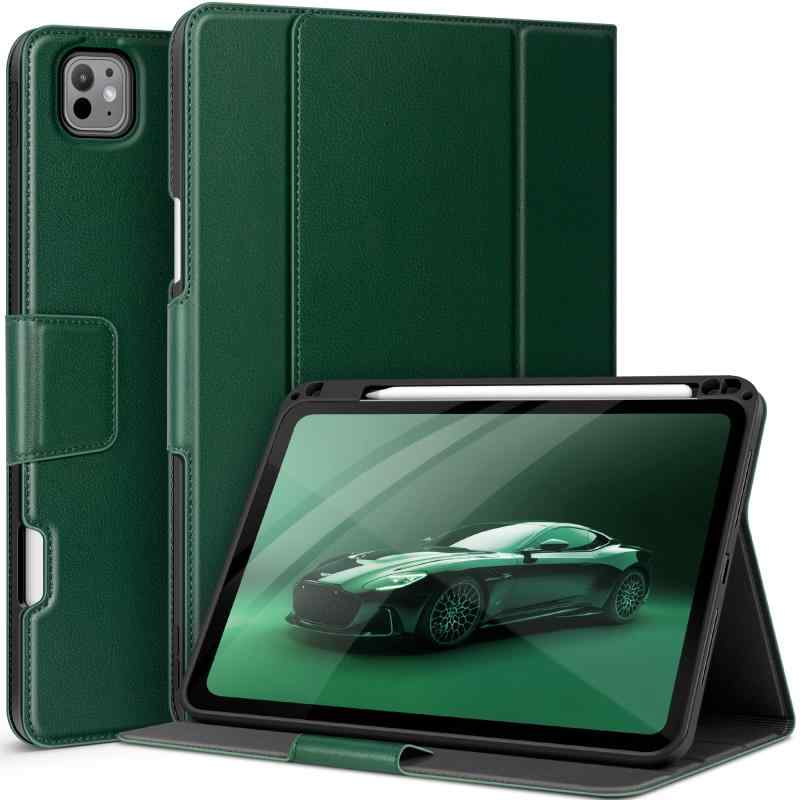 樂天商城 - auaua iPad Pro 11インチ ケース (M5/M4) 2025/2024 専用 ペン収納 Pencil Pro/USB-C完全対応 ポケット付き 多角度スタンド マグネット開閉 オートスリープ対応