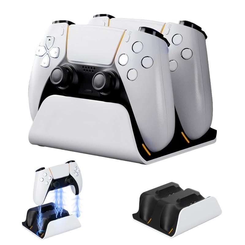 PS5用 コントローラー 充電 スタンド【2026新登場-PS5用】AriKroii プレステ5こんとコントロー ラー充電器 充電収納スタンド 急速充 電 過充 電保護 カスタムLED指示ランプ付き PlayStation5用 周辺機