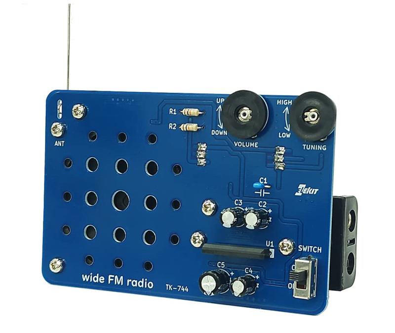 樂天商城 - ELEKIT(エレキット) ワイドFMラジオ はんだ付けラジオ組立キット TK-744
