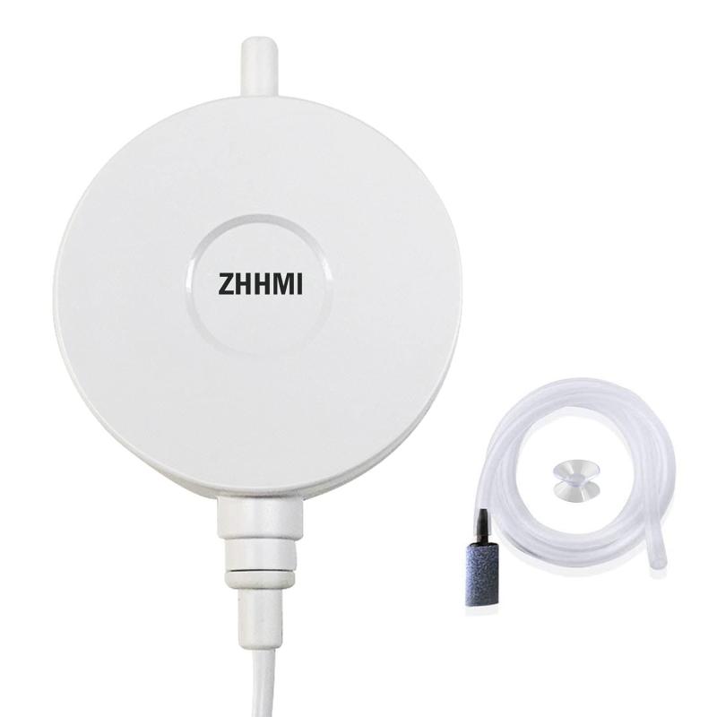 ZHHMl 水槽エアーポンプ 小型エアーポンプ 0.3L / Min空気の排出量 空気ポンプ 超静か 効率的に水族館/水槽の酸素提供可能 (XK-001ホワイト)