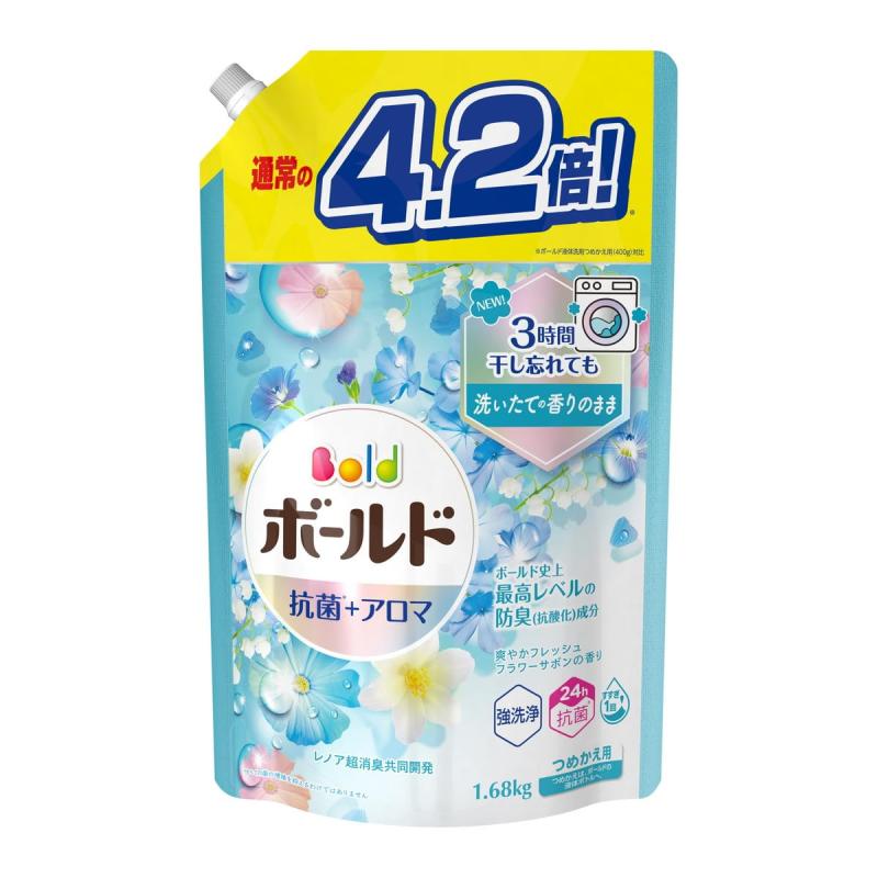 Rakuten - ボールドジェル 爽やかフレッシュフラワーサボンの香り つめかえ用 ウルトラジャンボサイズ 1680g