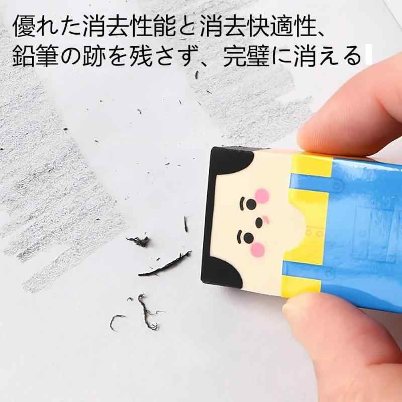 NewageOfficeflowingのYJRUNFU 消しゴム 小学生 文房具 練り消し ハゲおじさん消しゴム 可愛い鉛筆消しゴム 記念品 プチギフト デッサン用 学習用 お絵か｜アングル3
