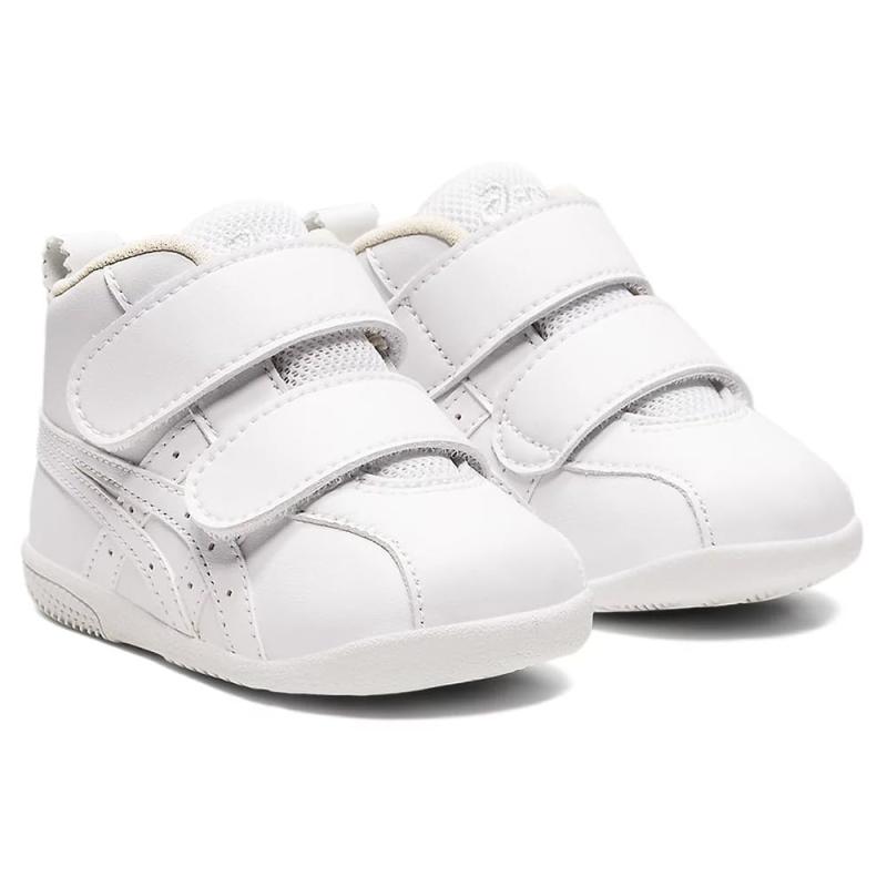 [スクスク] ファーストシューズ ファースト~セカンド ベビー ミッドカット ホワイト/ホワイト223 13.0 cmお肌に優しい低刺激性の裏材