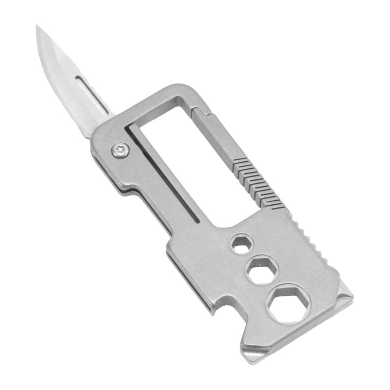 STEELMIGHT キーホルダー 多機能キーリング チタン合金製 EDCツール マルチツール 栓抜き プラスドライ..