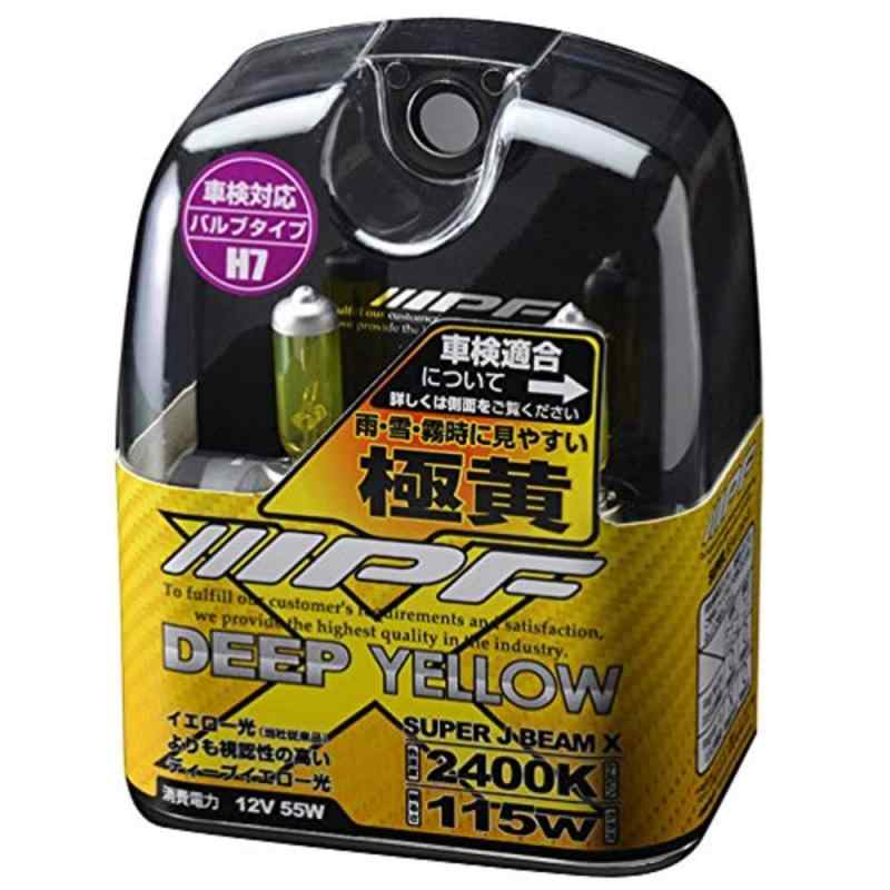 IPF �إåɥ饤�� �ե������� �ϥ����� ���� H7 2400K �������� ���� 12V�� 2���� �ָ��б� ̸���㡦��ŷ���˶��� XY73