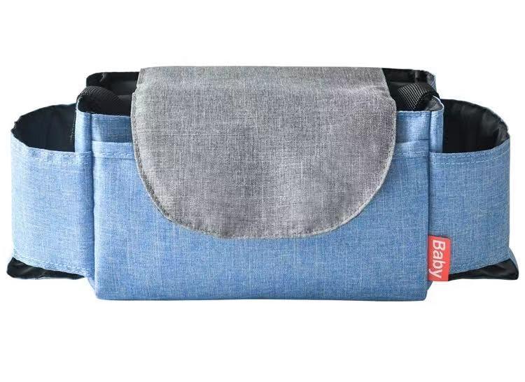 LILIWER ベビーカー 大容量乳母車バッグ 乳母車収納バッグ 多機能オーガナイザー コンパートメント収納 滑りにくく安定感がある ベビーアウトドアポケット おむつバッグ ボトル トフォン ベ