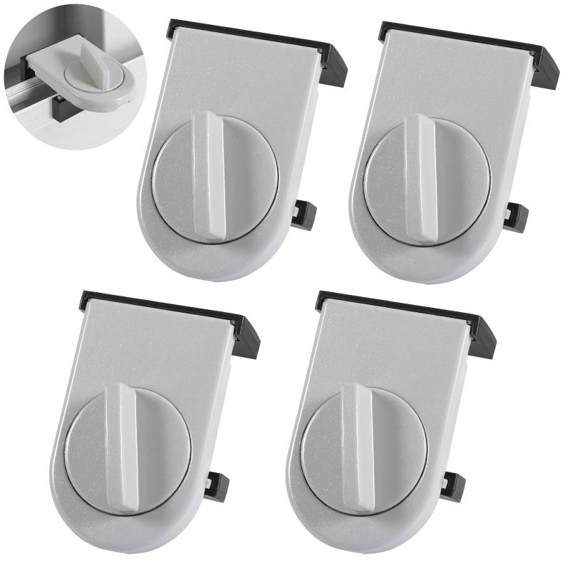 窓 ロック ストッパー 4個 セット 防犯 サッシ ストッパー 窓ロック子供 サッシ窓補助錠 防犯グッズ 鍵 窓ろっく子供 引き戸 安全ロック ウインドロック 窓防犯 窓用補助錠【高品質な材料】高品質の鉄材を精密加工して製造され、優れた耐久...