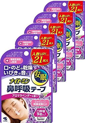 【5個セット】 ナイトミン 鼻呼吸テープ アロマ...の商品画像