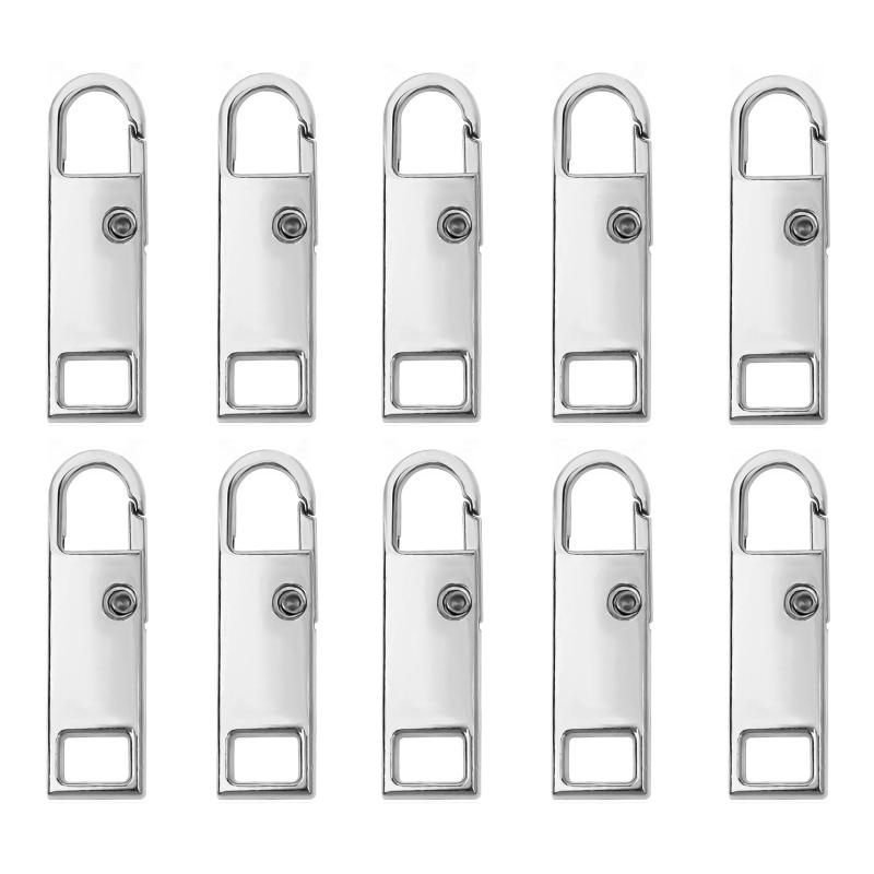 FUYUERO ファスナー 引き手、ファスナー 修理、ジッパー引き手交換用、荷物、衣類、ジャケット、バックパック、ブーツ、財布、コート用の取り外し可能なジッパー引き手 (10 個)