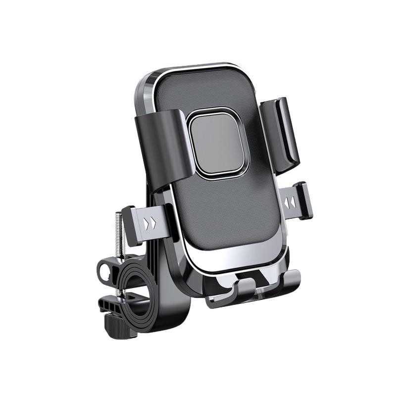 樂天商城 - ALLVD 自転車 スマホホルダー 片手操作 角度調整 クイック取付【カメラを邪魔しない】保護スマートフォン 落下防止 振動吸収 自転車 360度回転 4.7-7.2インチ対応(ブラック)