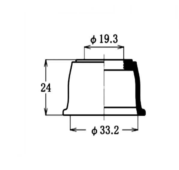 NewageOfficeflowingの大野ゴム(OHNO) ボールジョイント ダストカバー ブーツ 対応純正番号 54500-4CA2A 日産 DC-1692｜アングル3