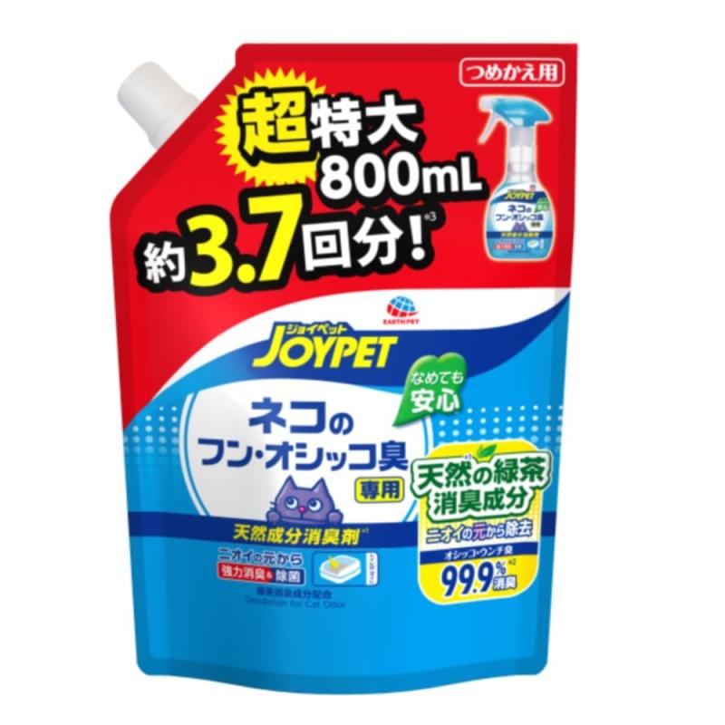 樂天商城 - JOYPET（ジョイペット） 天然成分消臭ネコフンオシッコ臭超特大詰替 800ml