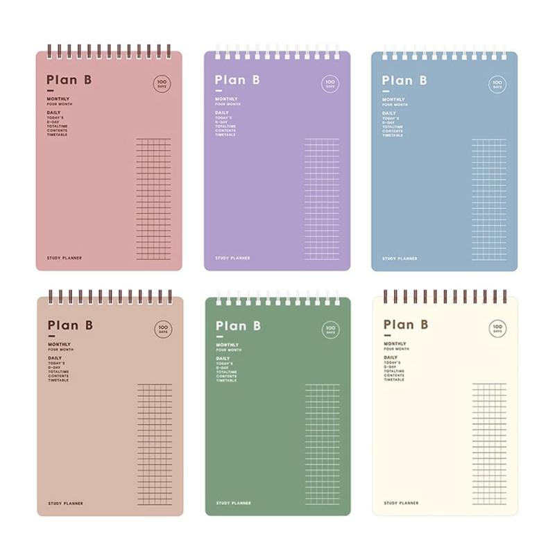 樂天商城 - 7321DESIGN Plan B Study Planner v.2-100日スタディプランナー 勉強 ノート スケジュール帳 韓国 (Lavender Violet)