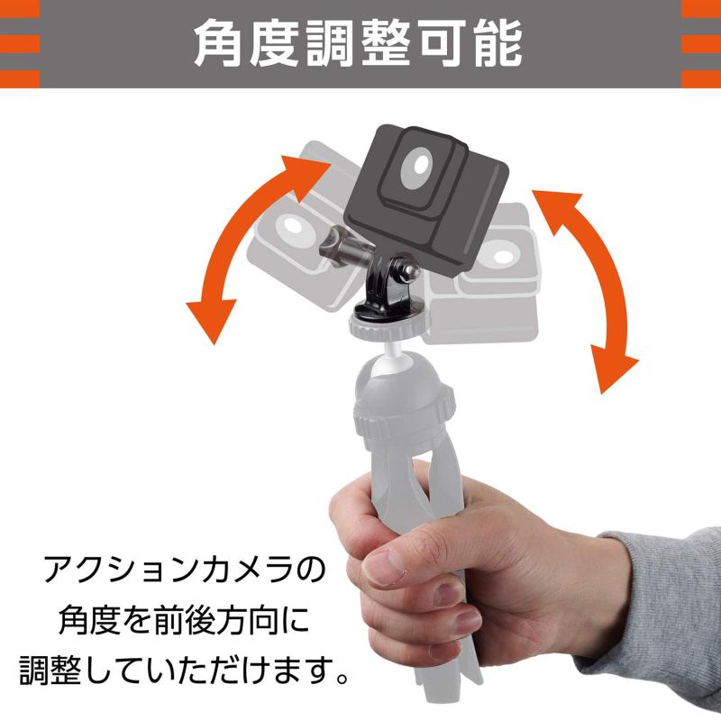ハクバ HAKUBA 三脚アダプター アクションカメラ用トライポッドマウント GoPro HERO 7/6/5 Fusion 対応 H-GPTM-BK ブラック
