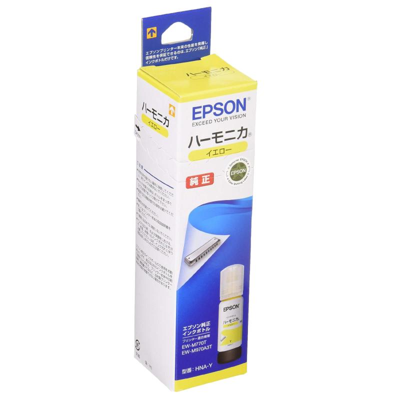 エプソン 純正 インクボトル ハーモニカ HNA-Y イエローボトル名:ハーモニカ色:イエローブランド:エプソン色:イエロー互換性オプション:純正インク
