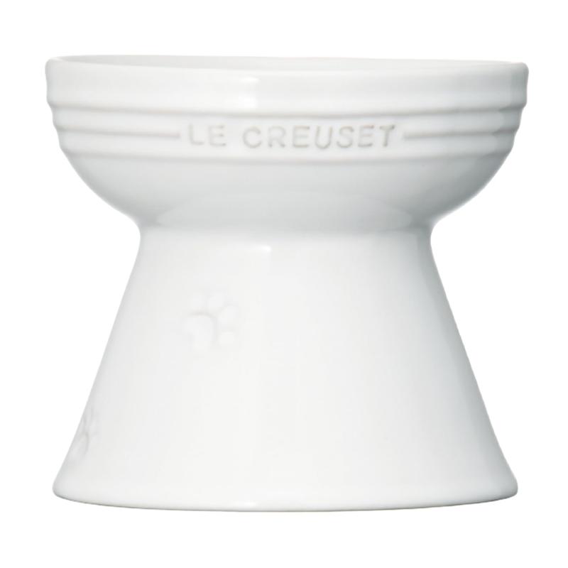 ル・クルーゼ(Le Creuset) ハイスタンド・ペットボール ホワイト 犬 猫 防汚 電子レンジ 対応 【日本正規販売品】