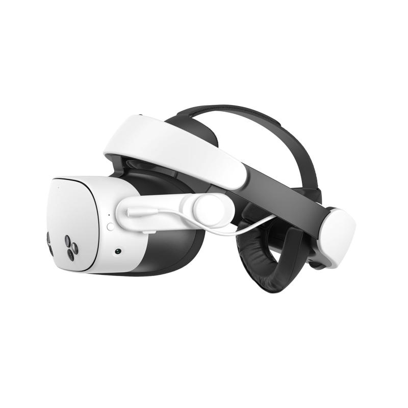 KIWI design H4 Boost Quest 3/3S用 ヘッドストラップ Meta認証済み バッテリー ストラップ メタクエスト3用 ストラップ 顔の圧迫感ゼロ 前後換気デザイン 高速充電 重量バランスよく PUソフトクッシ