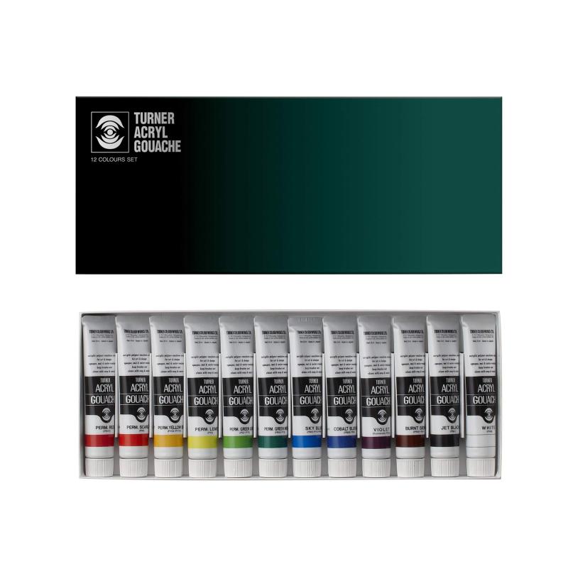 ターナー色彩(Turner Color) アクリルガッシュ 12色セット AG02012C 20ml(6号)