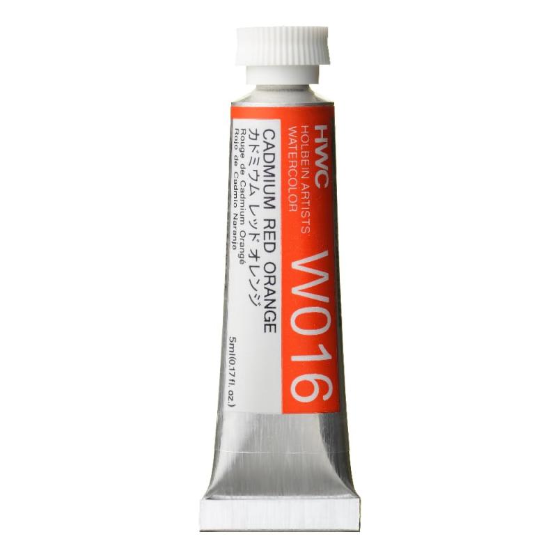 樂天商城 - ホルベイン 透明水彩絵具 W016 5ml カドミウムレッドオレンジ 03016