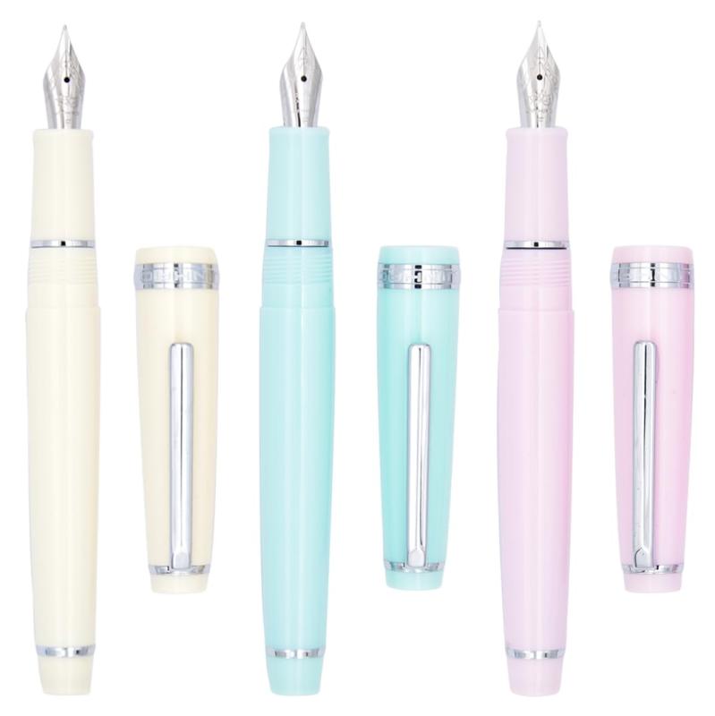 樂天商城 - Ranvi 3 Jinhao 82 万年筆 アクリル製 細字 シルバートリム コンバーターセット付き