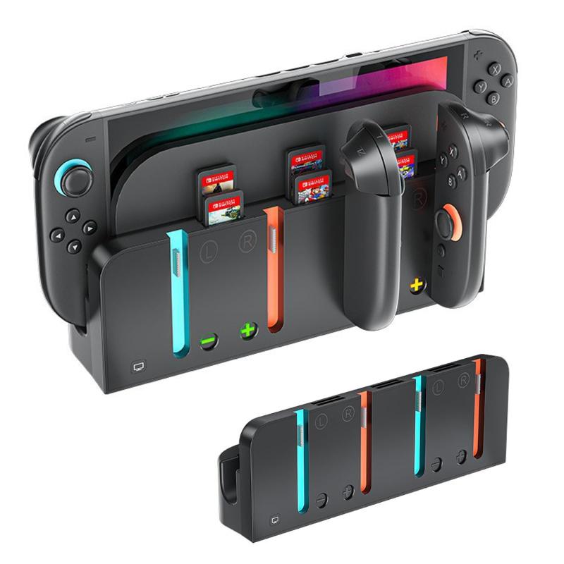 Switch 2用 ジョイコン 充電スタンド Tomistan スタンド ニンテンドー for スイッチ2 Joy Con用 コントローラー充電 対応 4台同時磁吸充 電可能 ジョイコン用 右/左 急速充 電器 LED充 電指示ランプ付