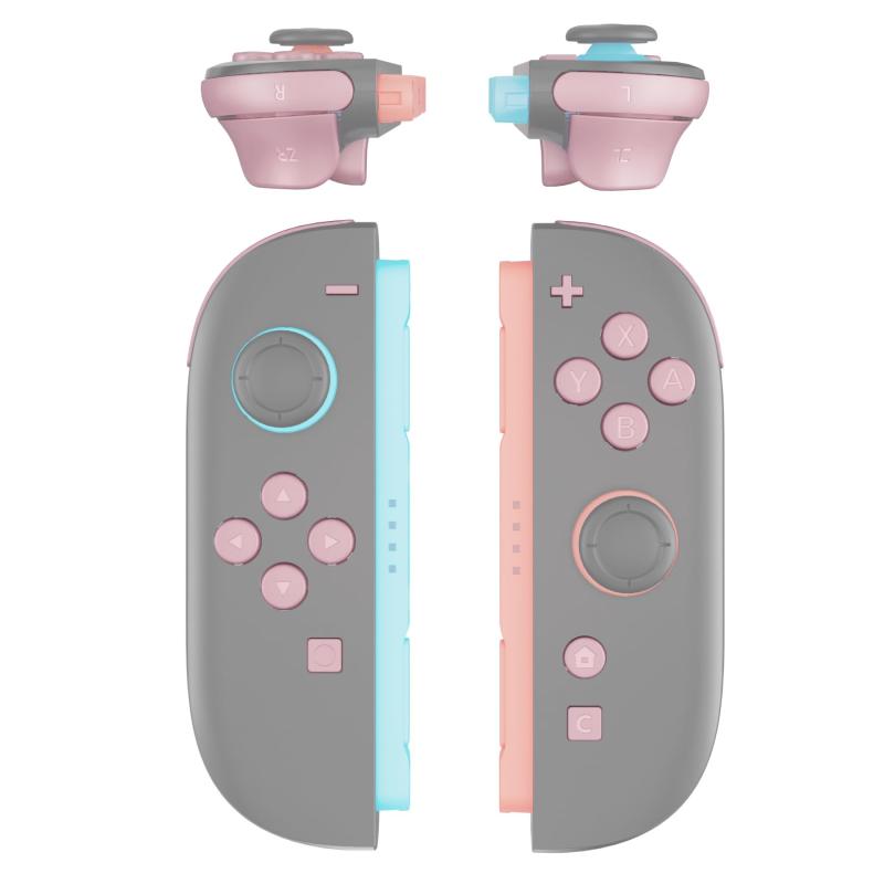 Rakuten - eXtremeRate Joycon 2対応用DIY交換フルセットボタン、Nintendo Switch 2 コントローラー対応用、カスタム ABXY 方向キー 十字キー ＋ − C HOME キャプチャー リリース L R ZR ZL トリガーボタン【