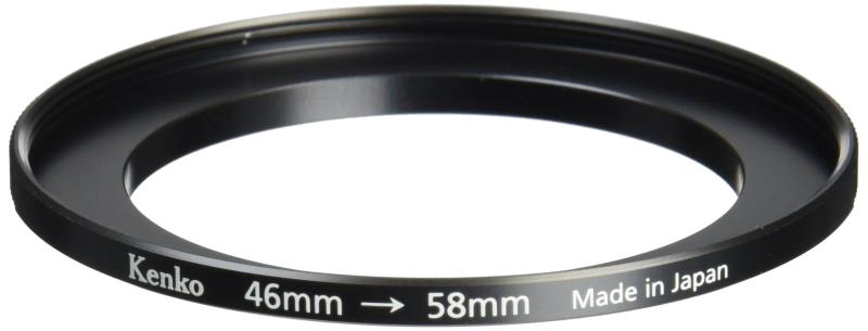 Kenko フィルター径変換アダプター ステップアップリングN 46-58mm 日本製 887448小口径のレンズに大きなサイズのフィルターを取り付けるためのアダプターオス(レンズ側):46mmメス(フィルター側):58mm製造国:日本